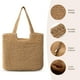 thumbnail image 3 of Bolsa de playa Trifabricy Straw para mujer de gran capacidad, 3 of 7