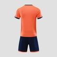 thumbnail image 3 of Cethrio Boys Activewear Outfit Sets, Football 2 Piece Quick-dry T-shirts and Shorts Sets Orange Size 12, 3 of 3