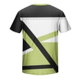 thumbnail image 5 of Fnnxeal Mens Leopard Print Color Block Muscle Fit T-Shirt Blue Polyester Blend Short Sleeve Casual Streetwear Top,Size 3XL, 5 of 5