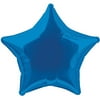 Foil Balloon, Star, 20 in, Royal Blue, 1ct