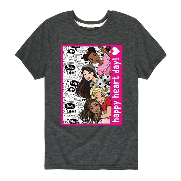 Barbie - Happy Heart Day - Toddler And Youth Short Sleeve Graphic T-Shirt