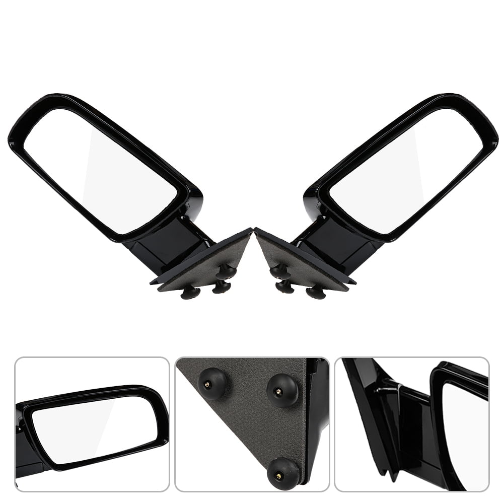 HERCHR 1Pair Manual Black SideView Mirrors for GMC Chevrolet Pickup