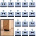 thumbnail image 1 of Deslizadores para muebles pesados ​​Deslizadores de teflón autoadhesivos cuadrados con tornillos antivibración Almohadillas deslizantes para muebles Patín súper deslizante azul/negro (16 pie, 1 of 4