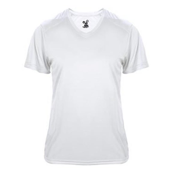 Badger B18085542 Ultimate Softlock Womens V-Neck T-Shirt, Forest - Extra Small