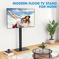 thumbnail image 3 of TAVR Furniture Modern Swivel Floor TV Stand for LCD LED TVs up to 75 inch, Height Adjustable Compatible with VESA Mount, Black, 3 of 9
