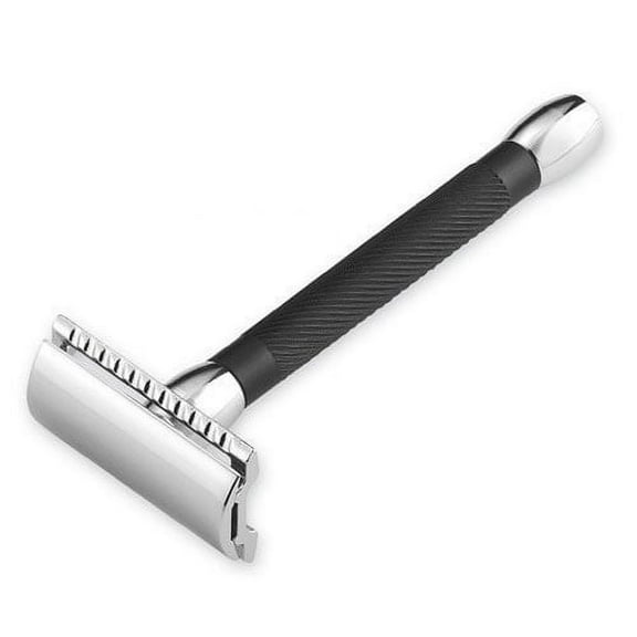 Merkur 20C Long Handle Black Double Edge Safety Razor