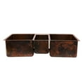 thumbnail image 3 of Premier Copper Products Ksp3_Ktdb422210 42" Triple Basin Drop In / Undermount 14 - Copper, 3 of 7