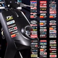 thumbnail image 2 of [listo Stock] reflectante de la motocicleta lateral de la tira lateral de la bicicleta casco de la etiqueta engomada del coche estilo vinilo adhesivo para YAMAHA TMAX Kawasaki KTM, 2 of 4