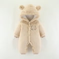 thumbnail image 2 of Timegard Baby Onesie Winter Fleece Thick Hoodies Newborn Unisex Comfy Cute Rompers Toddler Soft Clothes, 2 of 4