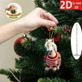 thumbnail image 4 of Hxlamzoo Acrylic 2D Flat Christmas Pony Ornaments Durable Holiday Decorations with Easy-to-Hang Design for Christmas Tree, Fireplace, Table Settings, Xmas Home Party Supplies, 4 of 6