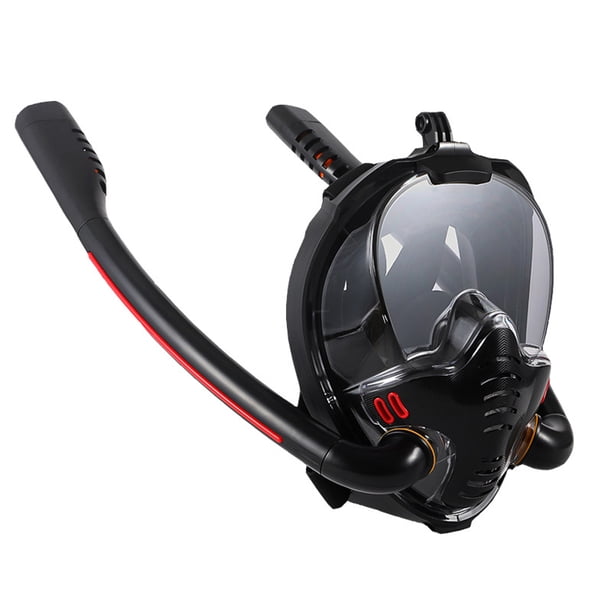 Cuidado De Buceo Tmvgtek Máscara De Natación Tubo De Respiración Doble Gafas De Buceo Con Esnórquel (Negro S/M) Tmvgtek Para Estrenar