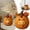 D, variant on XINGXIANG Farm Animal Pumpkin Figurines, Funny Farm Animals Statue for Fall Thanksgiving & Halloween Decorations, Farmhouse Pumpkin Figurines Gift for Autumn Table Centerpiece Decoration (Cow)