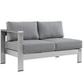 thumbnail image 2 of Ergode Shore 6 Piece Outdoor Patio Aluminum Sectional Sofa Set - Silver Gray, 2 of 5