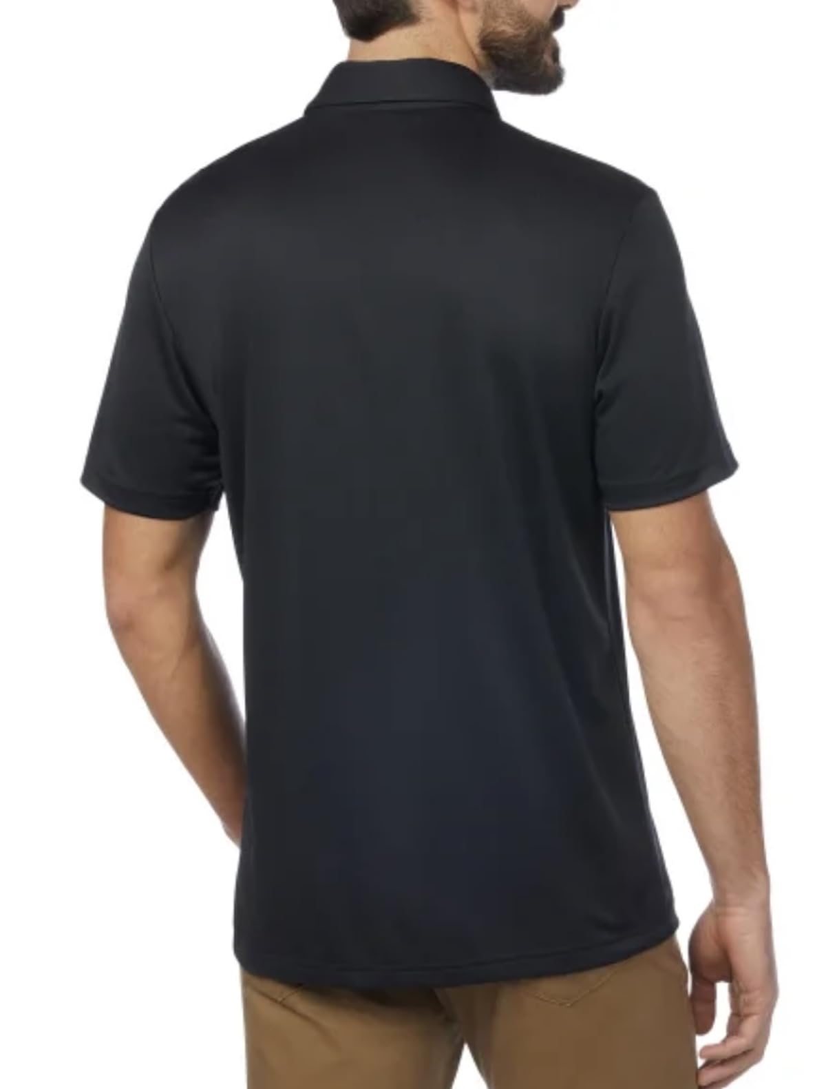 Adidas Men's Core Chest Stripe Polo Shirt Black photo 2