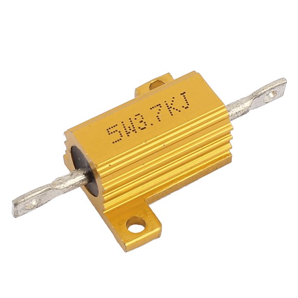Aluminium Housing Chassis Mount Wirewound Power Resistors 3.7K Ohm 5W