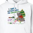thumbnail image 3 of Inktastic I Want a Hippopotamus for Christmas Adult Hoodie Sweatshirt, 3 of 4