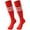 White Stripe+red, variant on (Price/2 pairs)TOPTIE 2 Pack Classic Triple Stripes Tube Socks, Football Soccer Knee High Socks for Sports and Daily Use-White Stripe+Black