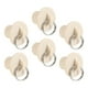 thumbnail image 1 of 6 piezas de extremo para persianas enrollables exteriores, reemplazo, anillos de tiro resistentes a la intemperie para Beige, 1 of 9