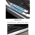 thumbnail image 4 of Pedales antirayaduras interiores y exteriores para puertas laterales DFSK Glory 580 Protector trasero de maletero de acero inoxidable DFSK Glory 580, 4 of 5