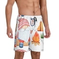 thumbnail image 2 of Naloa Gnome Camping Men's Short Pajama Pants, Lounge Comfort Shorts with Elasticized Waistband and Side Pockets - XX-Large, 2 of 9