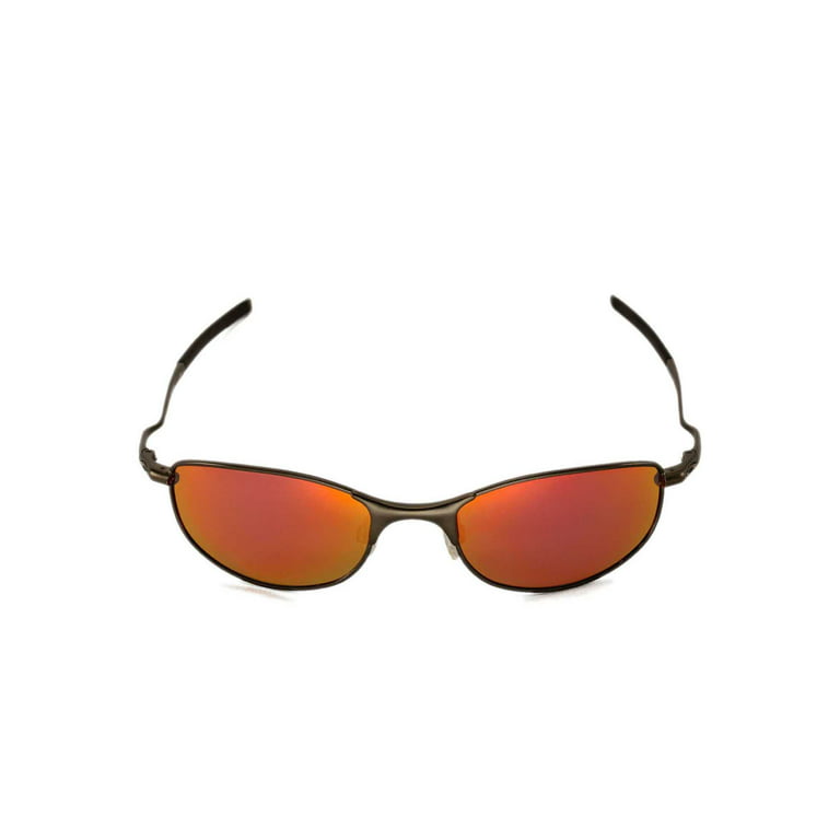 Walleva Fire Red Polarized Replacement for Oakley Sunglasses - Walmart.com