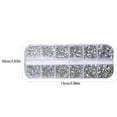 thumbnail image 4 of Vogacara 1 bolsa de cristal llamativo fácil de pegar diamantes de imitación para uñas artesanía DIY diferentes estilos dulce regalo para teléfono Juegos de manicura 310 Blanco AB Vogacara CE012309-12, 4 of 6