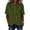 Army Green, variant on Women's Asymmetrical Placket Button-Down Shirt Casual Regular Fit Short Sleeve Tops Spring Summer Daily Top XL