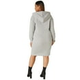 thumbnail image 2 of Ashley Stewart Women's Plus Size x Sheila Gray Legendary Graphic Dress, Heather Grey, 2 of 5