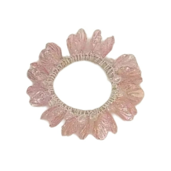 RUISINERY Elegant Shell Pearls Hair Tie For Women Soft Elastic Band Scrunchies Ponytail Holder For Daily Wear And Special Occasion