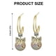 thumbnail image 3 of Sophisticated Pearls Earrings with Mermaids Charm Eye Catching Pearls Earrings with Diamonds Studded Charm for Parties, 3 of 4