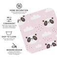 thumbnail image 4 of Disketp Cute Panda Funny Coasters,4 Pcs Leather Coasters With Holder, Perfect Housewarming Hostess Gifts,Protect Furniture From Water Marks Scratch, 4 of 9