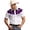 Purple, variant on Gunia Western Cowboy Shirts For Men Short Sleeve Button Down Shirt Casual Blouse Breathable Summer Tops Mens T Shirt Army Green M