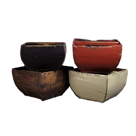 Antique Revival Rounded Chinese Rice Bucket