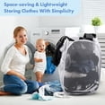 thumbnail image 7 of Miaocao Pop Up Laundry Hamper, 70L Collapsible Mesh Laundry Basket with Side Pocket, Foldable Dirty Clothes Hamper with Sturdy Reinforced Handles for Home Dorm Bedroom Travel Bathroom Storage, Black, 7 of 7