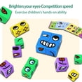thumbnail image 4 of Juego de cubos de cambio de rostro Expresiones de madera Rompecabezas de bloques a juego Juego de construcci贸n Juguetes de entrenamiento educativo l贸gico para ni帽os de 3 4 5 6 7 8+ Regalo de cumplea帽, 4 of 6