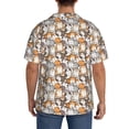 thumbnail image 3 of Haiem Cartoon Cat Pattern Men's Casual Shirts Short Sleeve Button Down Shirts Fashion Textured Summer Beach Shirt-4X-Large, 3 of 5