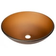 thumbnail image 3 of Eden Bath EB-GS46 5.5 in. Frosted Glass Vessel Sink Bowl, Brown, 3 of 7