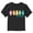 Black, variant on Toddler's Care Bears Colorful Logo Line Up Graphic Tee Light Pink 5T