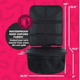thumbnail image 4 of Todays Kids Car Seat Protector for Child Car Seat - Waterproof Car Seat Protector with Thick Padding, Seat Protector Under Baby Car Seat with 2 Pockets - Universal Car Seat Pad & Car Seat Mat - Black, 4 of 7