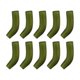 thumbnail image 2 of 10 fundas de repuesto para anzuelos de pesca de carpa, anzuelos cortos Verde S, 2 of 9