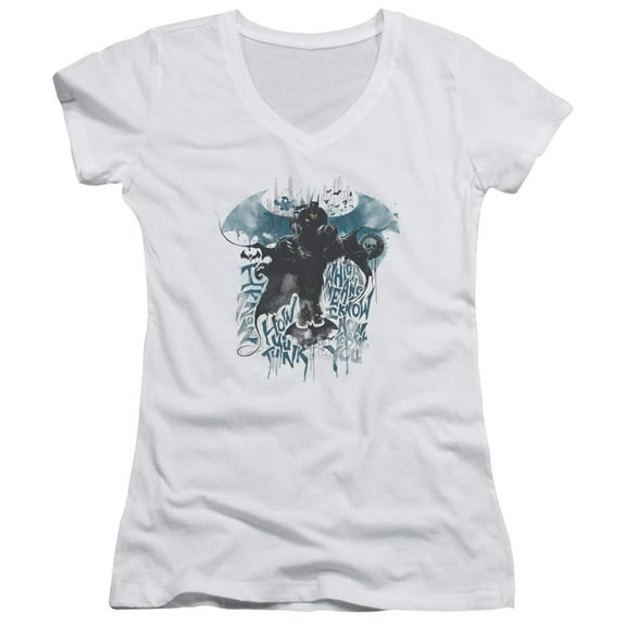 Batman Arkham Knight I Know Junior Women's T-Shirt V-Neck White