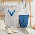 thumbnail image 3 of US Air Force Official Symbol USAF Romper Boys or Girls Infant Baby Brisco Brands 12M, 3 of 6