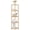 Rustic Walnut, variant on Corner Shelf, 5-Tier Corner Bookshelf for Small Spaces, Stylish Corner Storage Display Shelves for Bedroom, Bathroom, Kitchen, Living Room