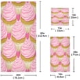 thumbnail image 3 of Dreamtimes Cupcakes Towel Set of 3, Highly Absorbent Soft Towels with Bath Towel, Hand Towel and Washcloth for Bathroom Hotel Gym Spa, 3 of 7