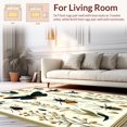 thumbnail image 2 of ODIKA 5'x7' Machine Washable Non-Slip Area Rug, Artisan Nature Study With Detailed Insect Motifs High Traffic Rug, Yellow, 279358, 2 of 7