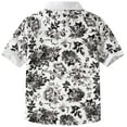 thumbnail image 2 of SSLR Big Boys Hawaiian Shirt 100% Cotton Short Sleeve Casual Button Down Shirts, 2 of 7
