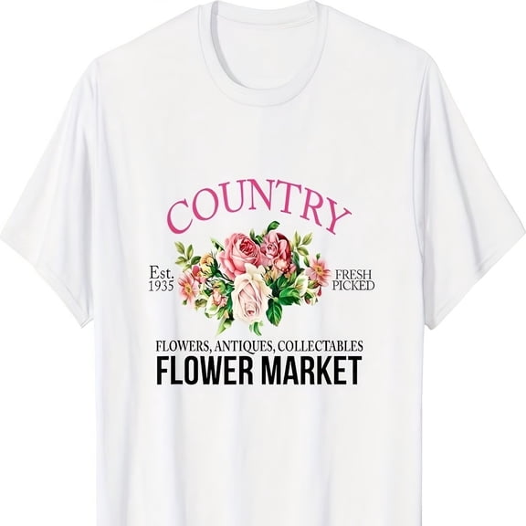 Country Flower Market Homegrown Floral Farm FreS1H Flower T-S1Hirt83
