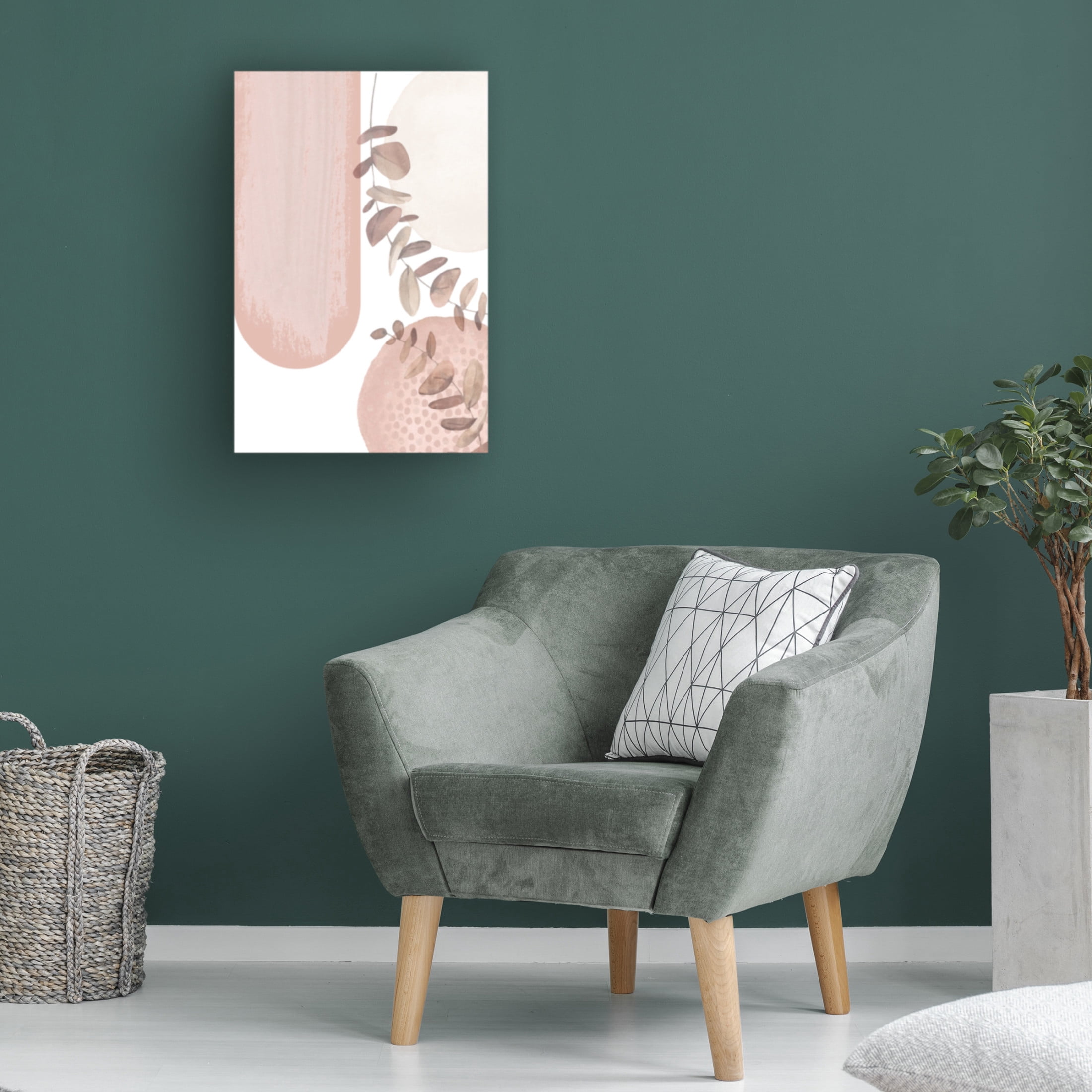 Trademark Fine Art Sally Ann Moss boho pink 2 Canvas Wall Art