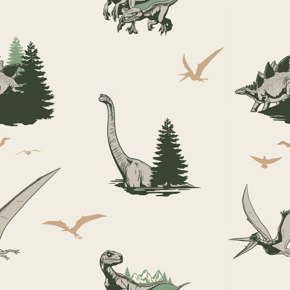 Jurassic World: Dominion Vintage Dinosaurs Peel And Stick Wallpaper