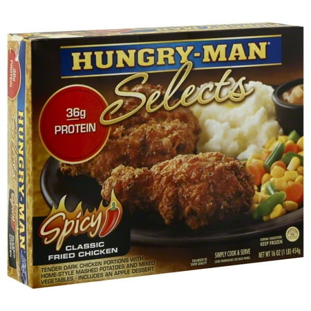 Hungry-Man® Selects Spicy Fried Chicken Frozen Dinner 16 oz. Box - Walmart.com